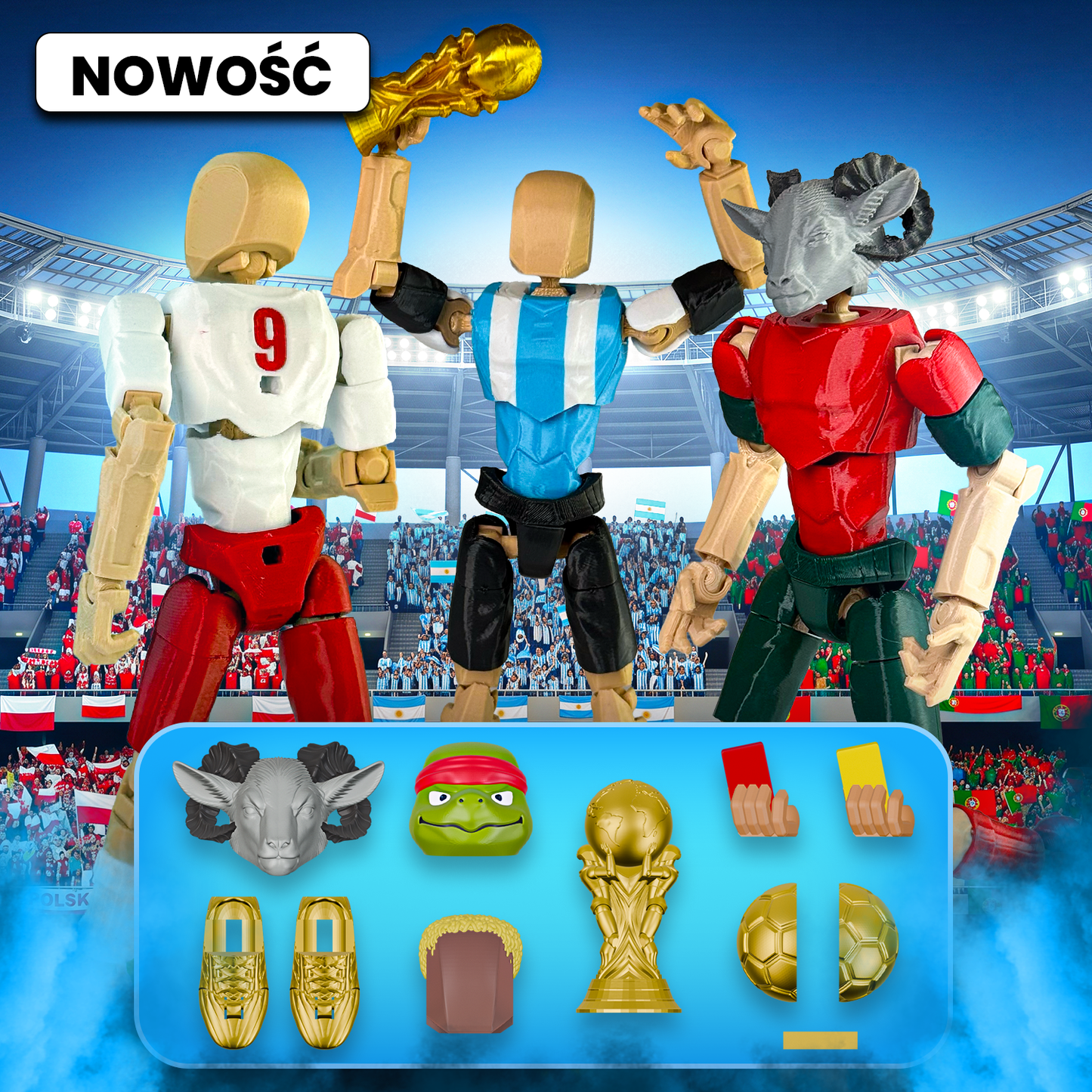Zestaw 3 Piłkarzy